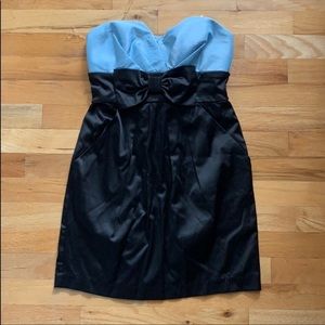 NWT SIZE 3 TWO TONED COCKTAIL DRESS WITH CUTE BOW & POCKETS
